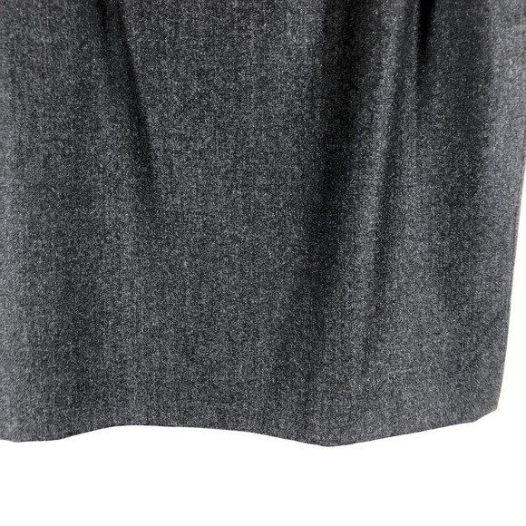 VINTAGE Burberrys Of London Skirt Gray Wool Pencil Midi Career Size X Small - Picture 4 of 15